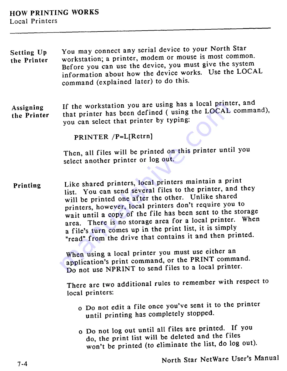 North Star Netware User Manual Download Page 226