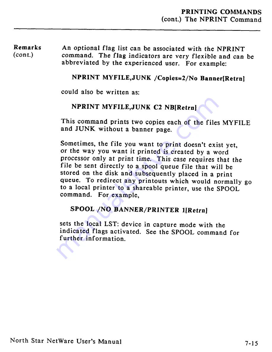 North Star Netware User Manual Download Page 237