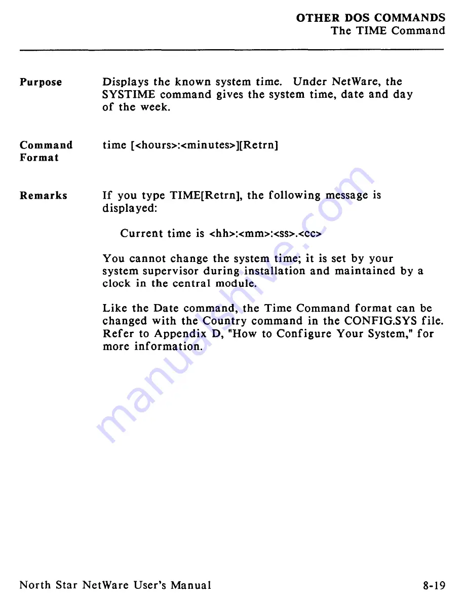 North Star Netware User Manual Download Page 265