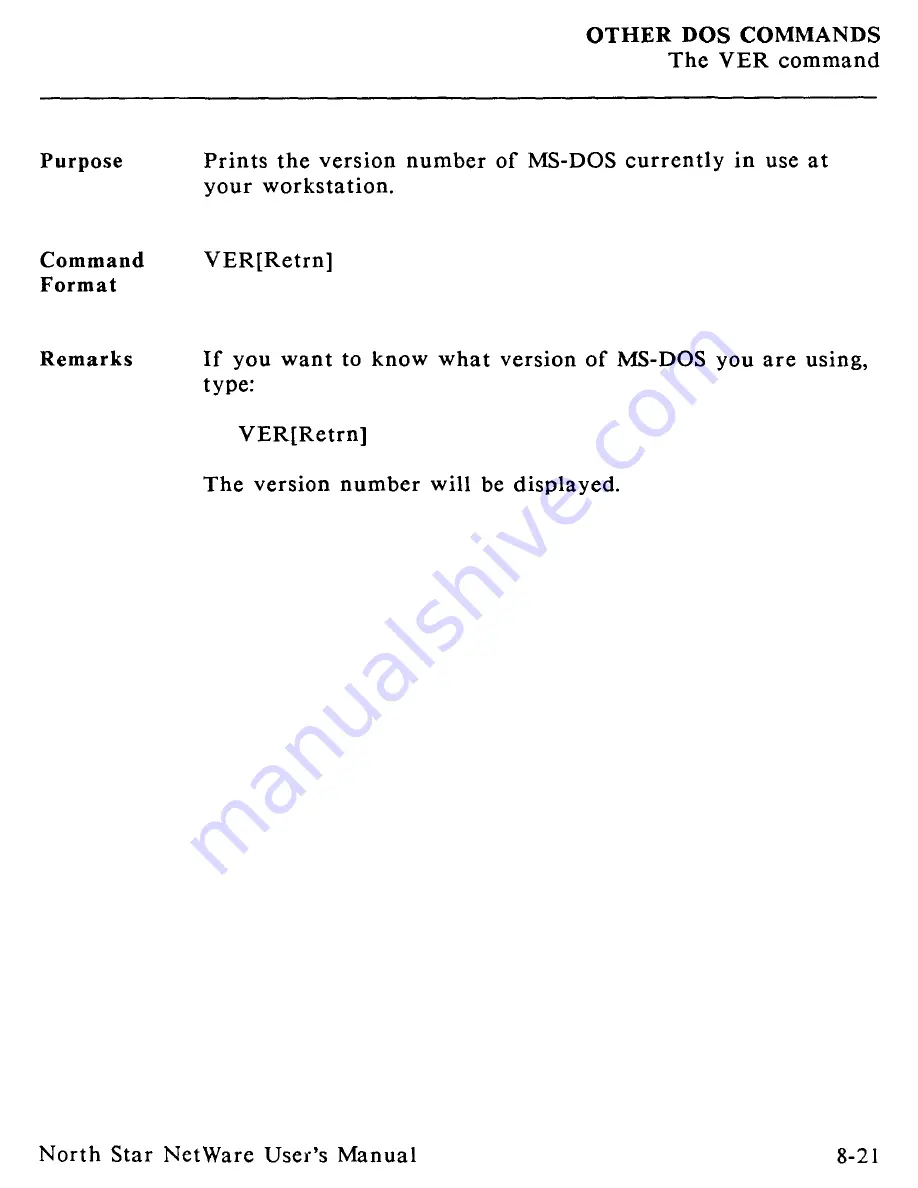 North Star Netware User Manual Download Page 267