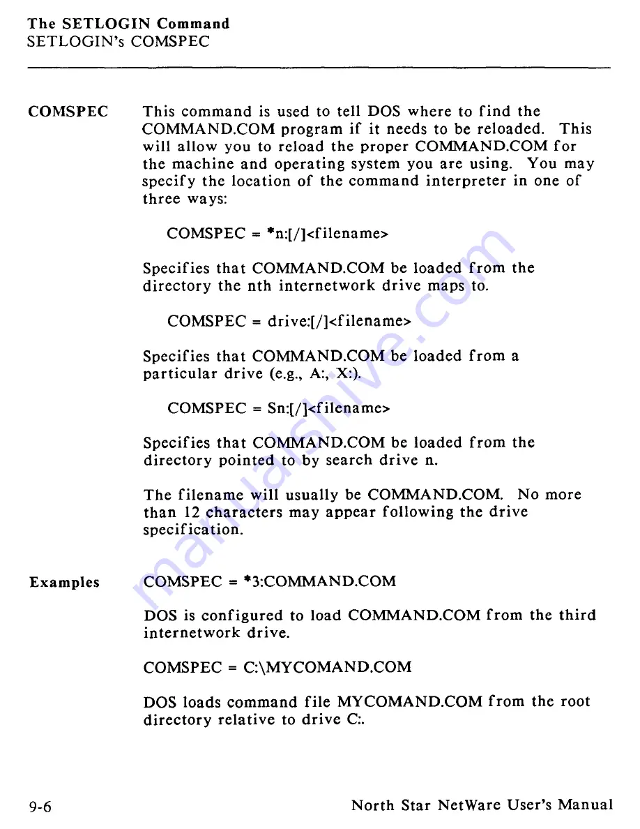 North Star Netware User Manual Download Page 276