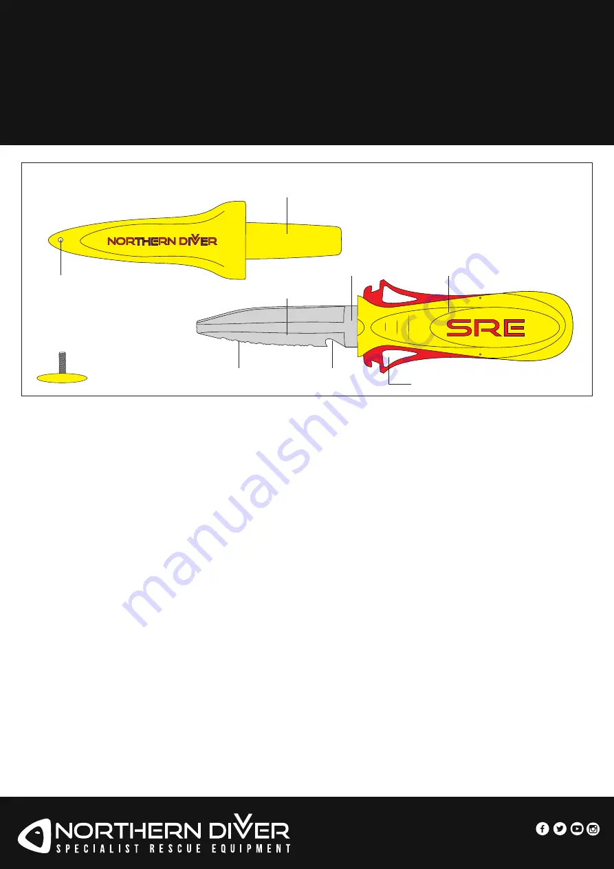 Northern Diver SRE SQUEEZE LOCK KNIFE User Manual Download Page 1