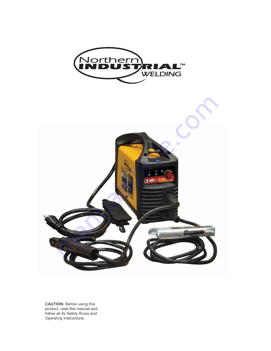 Northern Industrial ST 80 i Operating Manual Download Page 1