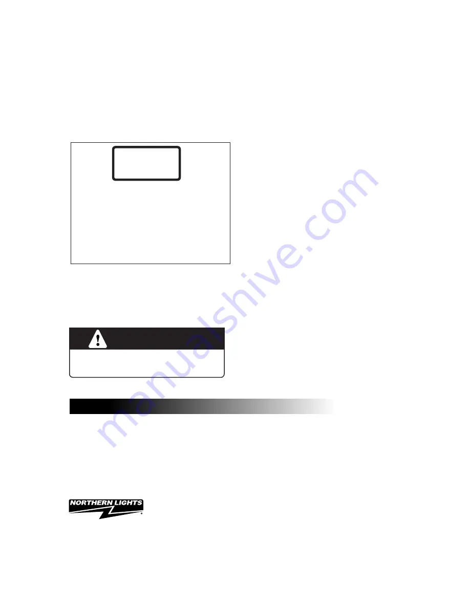 Northern Lights NL673L Operator'S Manual Download Page 2