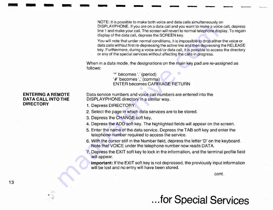 Northern Telecom DisplayPhone User Manual Download Page 15