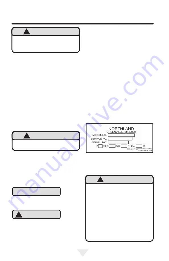 Northland NL24BCG0 Series Installation, Operation And Maintenance Instructions Download Page 37