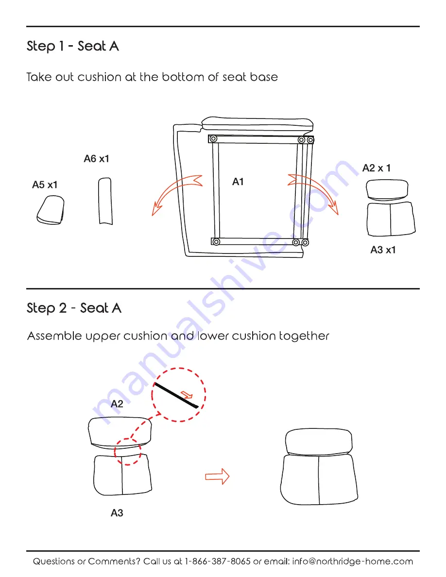 Northridge Home 265613 Assembly Manual Download Page 4