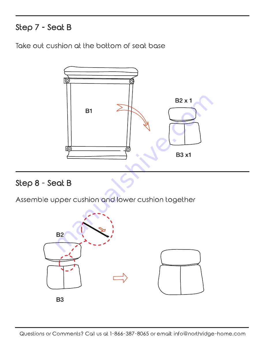 Northridge Home 265613 Assembly Manual Download Page 7