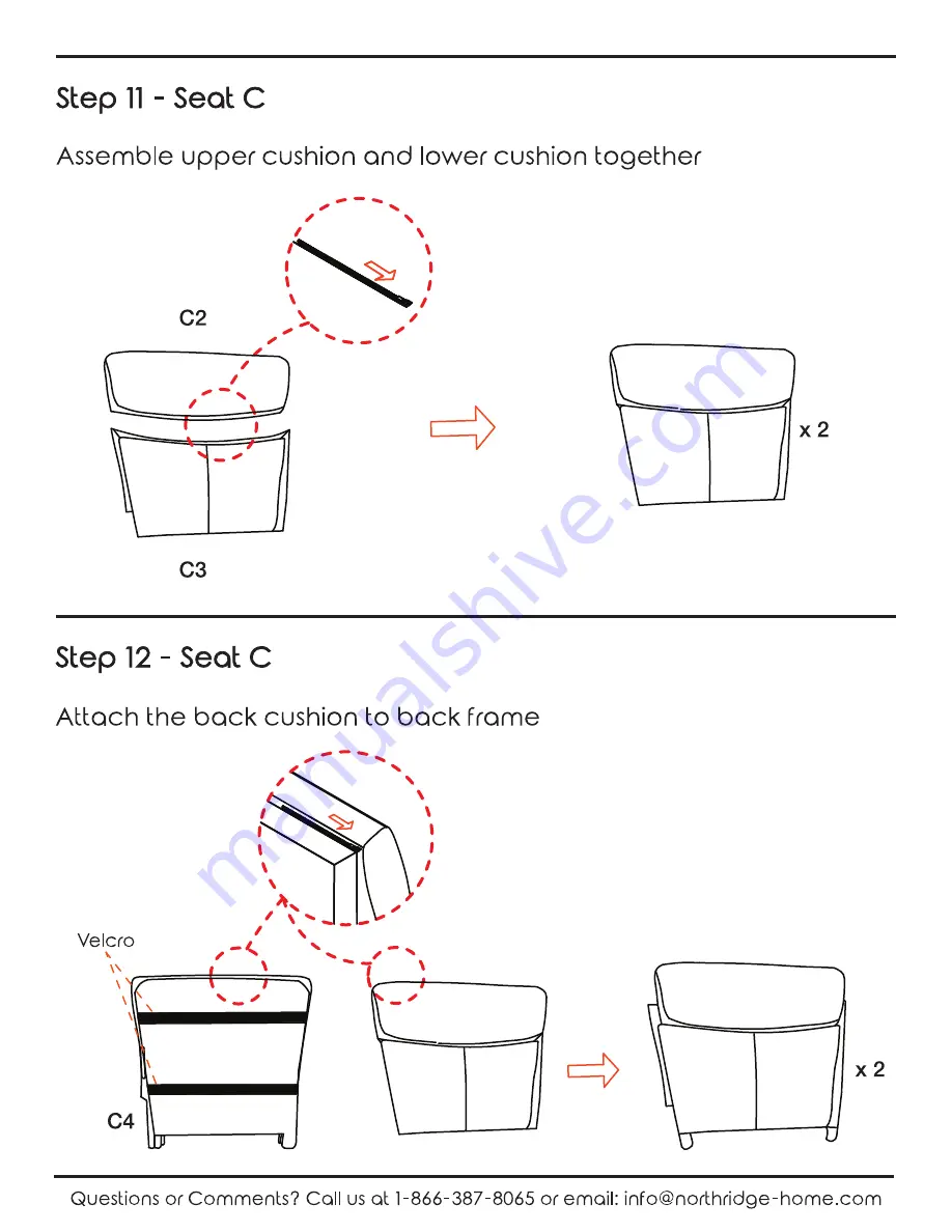 Northridge Home 265613 Assembly Manual Download Page 9