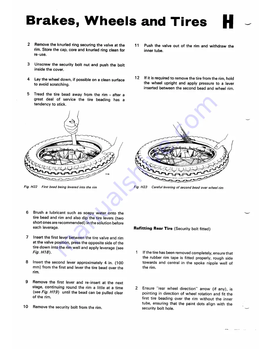 Norton 1970 Commando 750 Fastback Workshop Manual Download Page 142