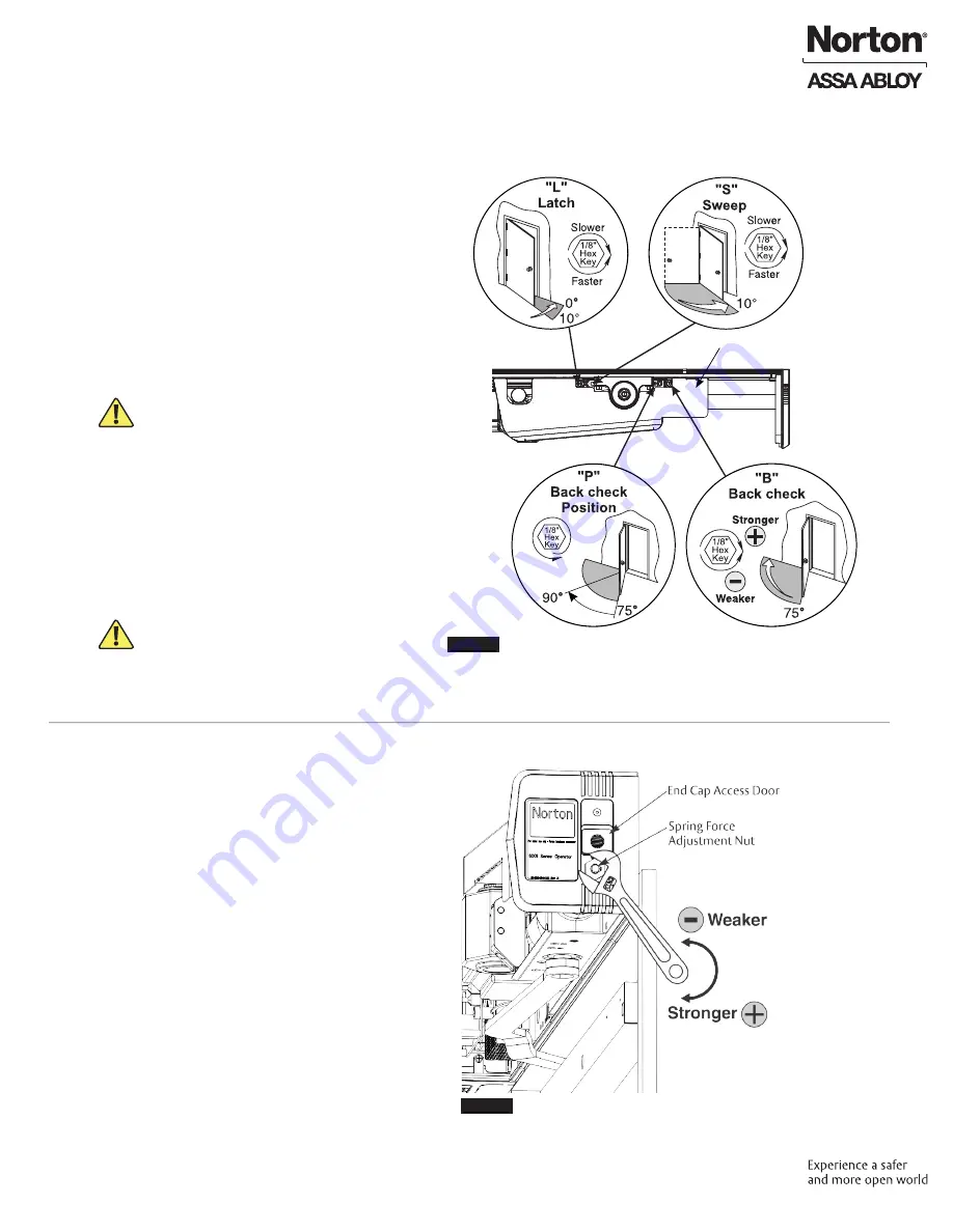 Norton Assa Abloy D6001DE-L Series Installation Instructions Manual Download Page 13