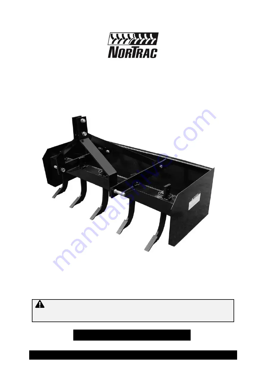 Nortrac 51448 Owner'S Manual Download Page 1