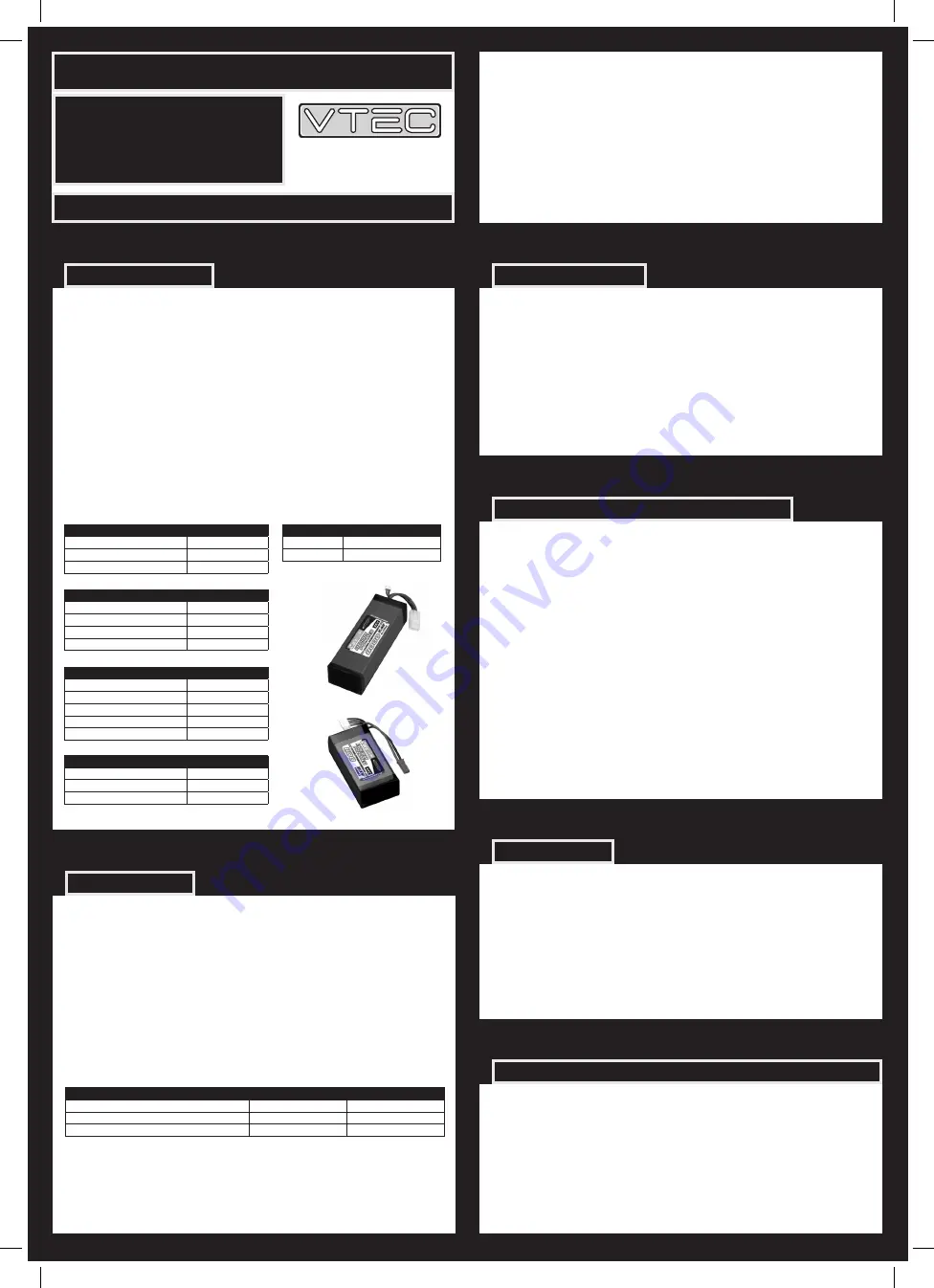 Nosram VTEC LiPo-7.4V-2S User Manual Download Page 1