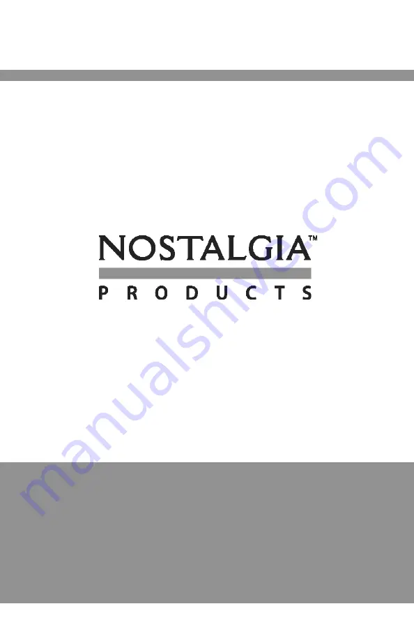 Nostalgia Electrics Classic Retro 3.5 Manual Download Page 1