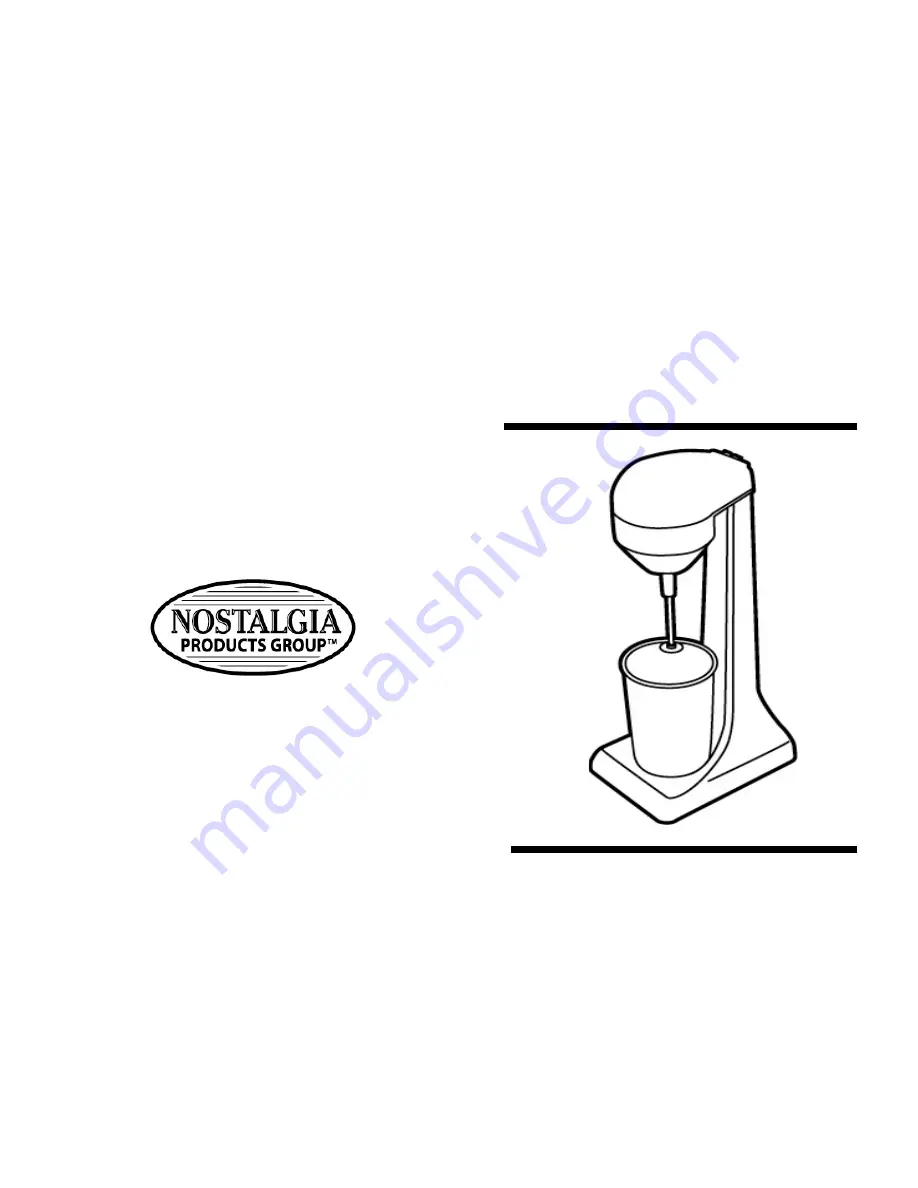 Nostalgia Electrics DMB-790 Instructions Manual Download Page 1