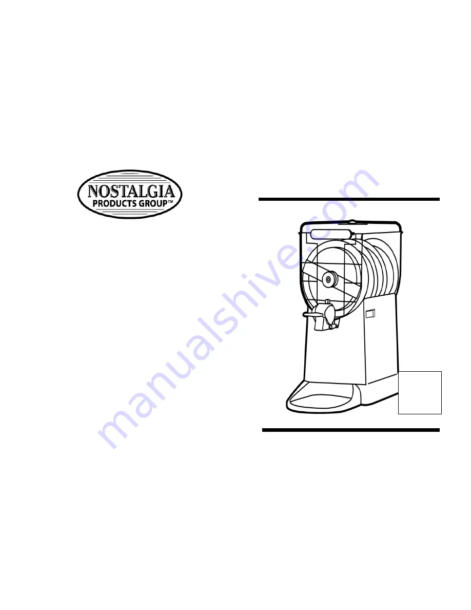 Nostalgia Electrics SLUSHEASE HSM-245 User Manual Download Page 1