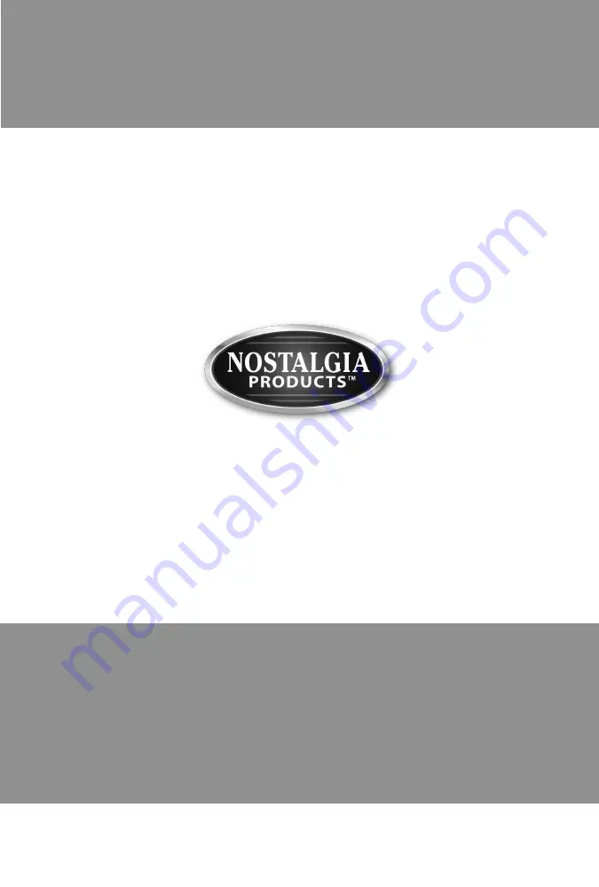 Nostalgia BS20RD Instructions And Recipes Manual Download Page 1