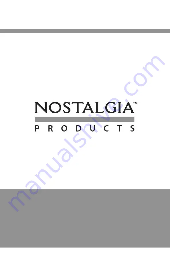 Nostalgia NWICM6DB User Manual Download Page 1