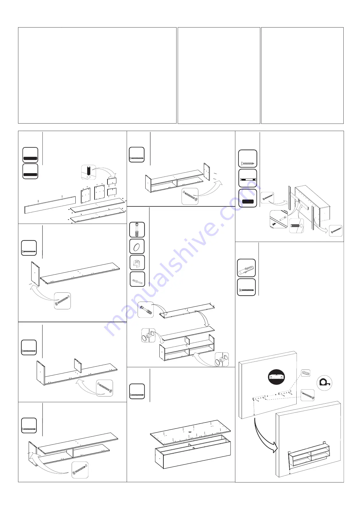 NOTAVEL Móveis PAINEL NT 1165 Assembly Instructions Download Page 2