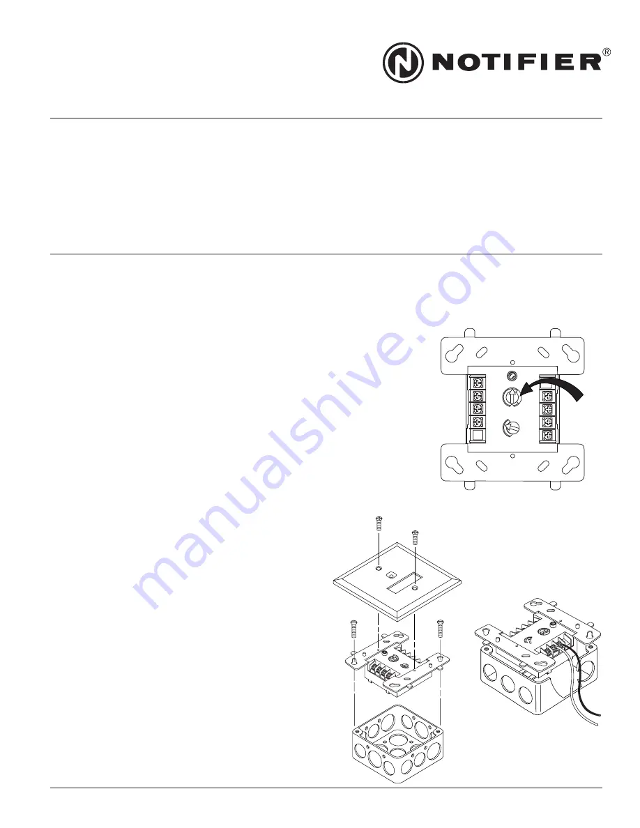 Notifier FDM-1 Installation And Maintenance Instructions Download Page 1