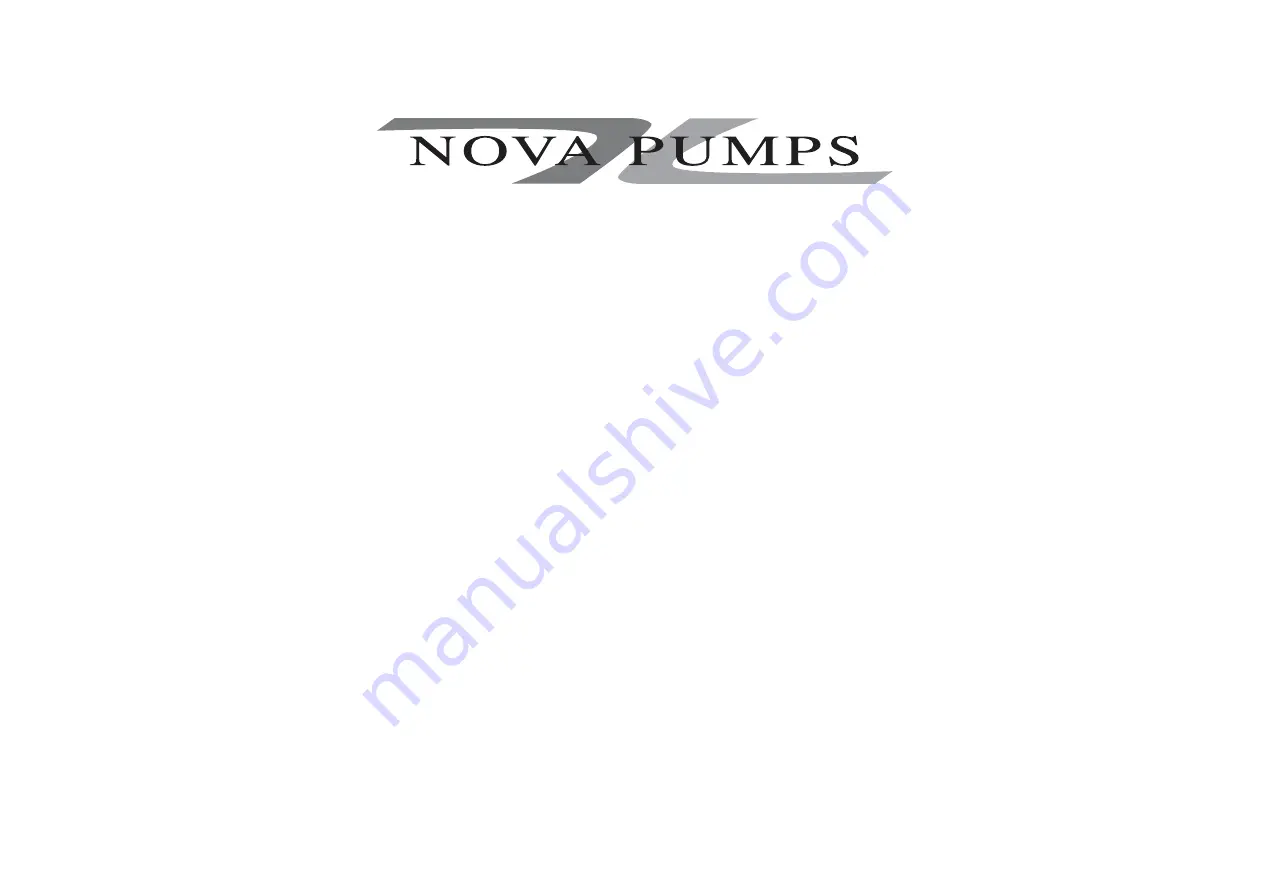 NOVA PUMPS Nova NP Petrol Скачать руководство пользователя страница 1