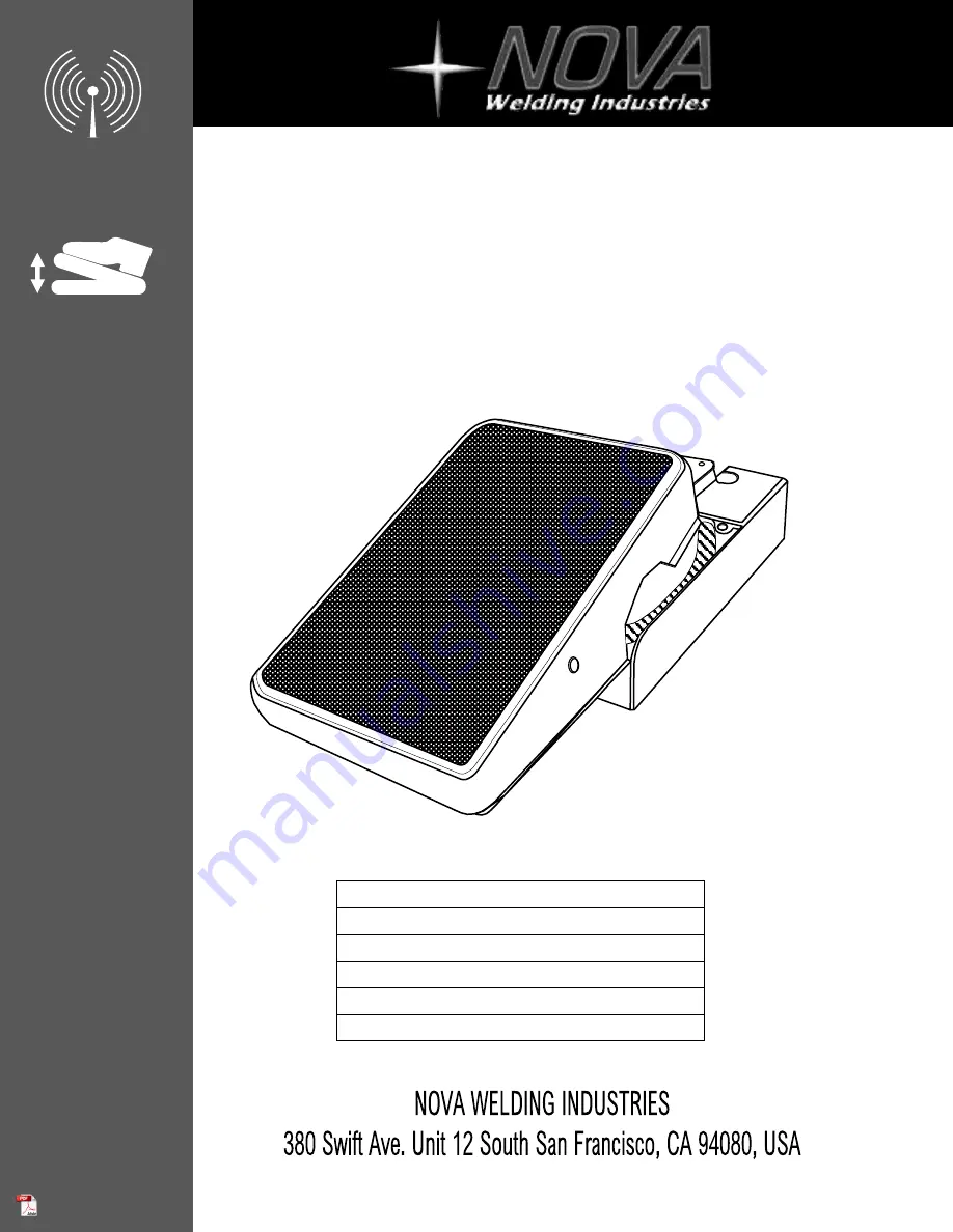 Nova NVA-FT06 Operator'S Manual Download Page 1