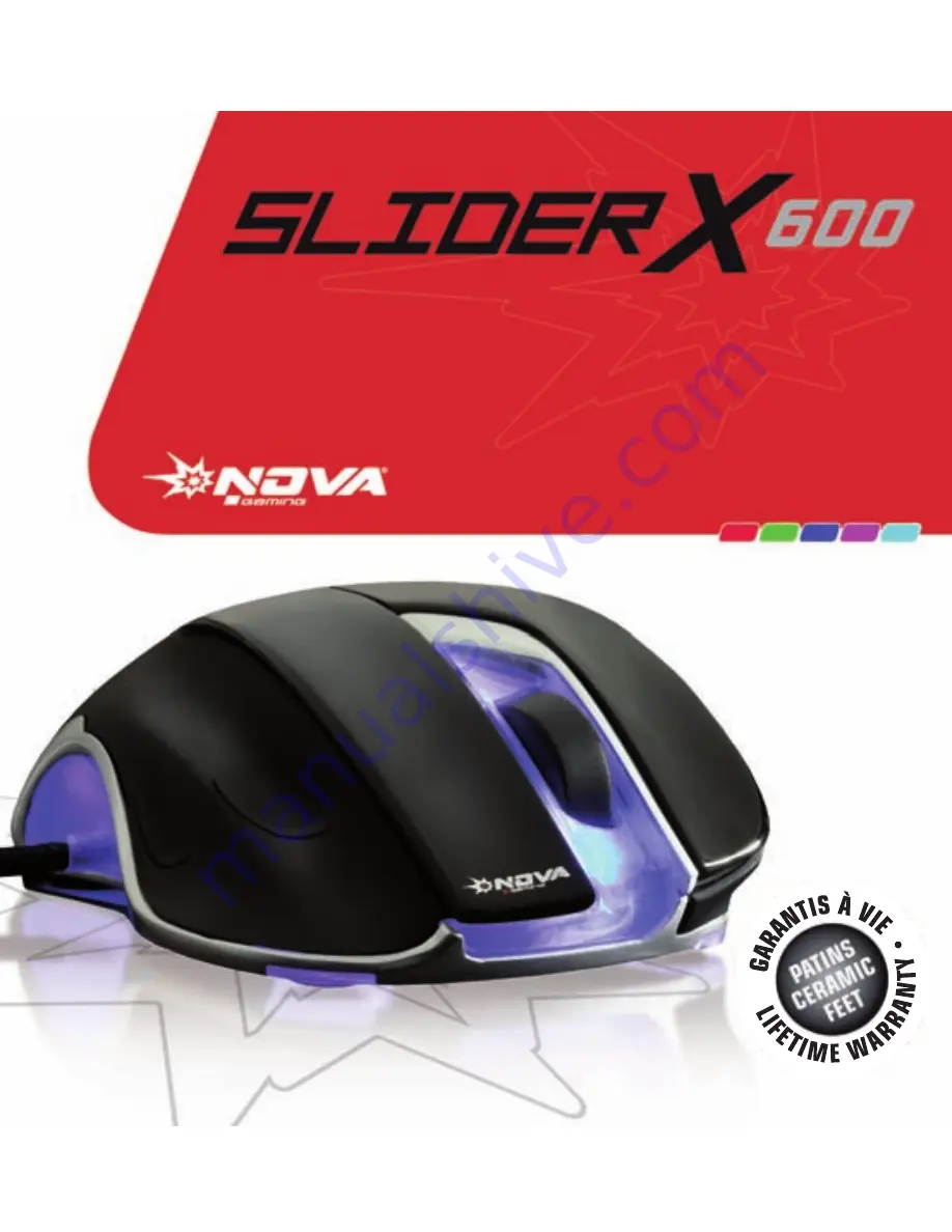 Nova SLIDER X 600 Скачать руководство пользователя страница 1