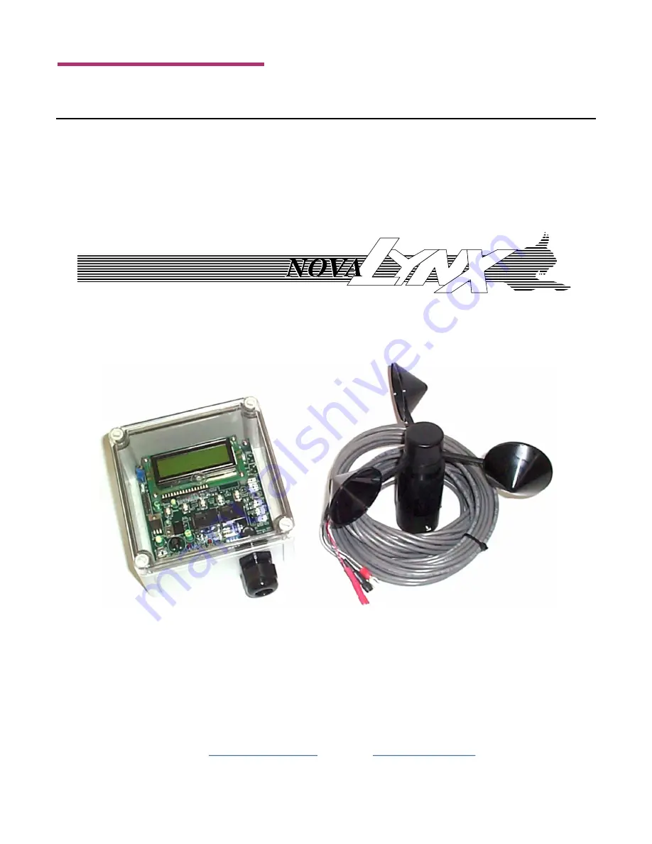 Novalynx 200-WS-01B User Manual Download Page 1