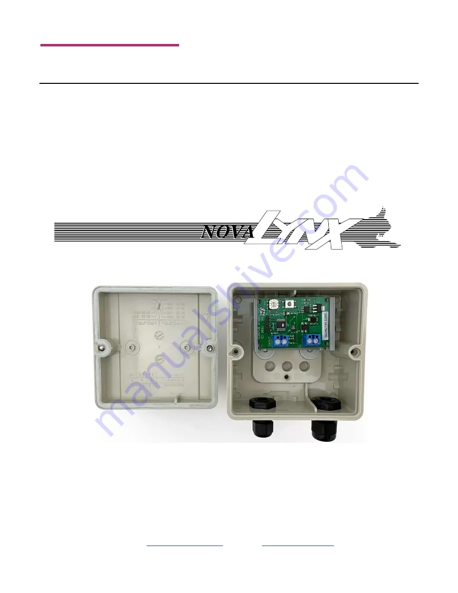 Novalynx 260-RGAI-70 Скачать руководство пользователя страница 1