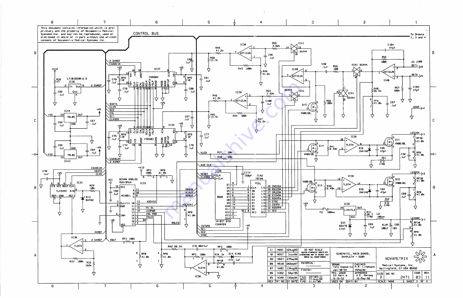 Novametrix Medical Systems OXYPLETH 520A Скачать руководство пользователя страница 116