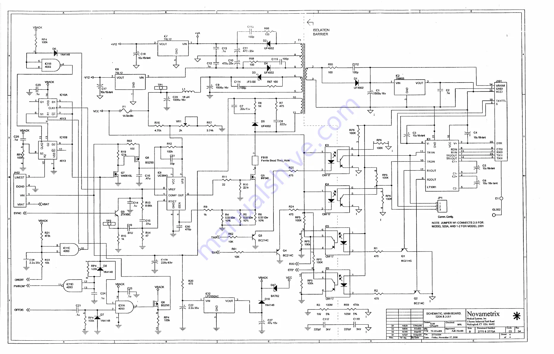 Novametrix Medical Systems OXYPLETH 520A Скачать руководство пользователя страница 124