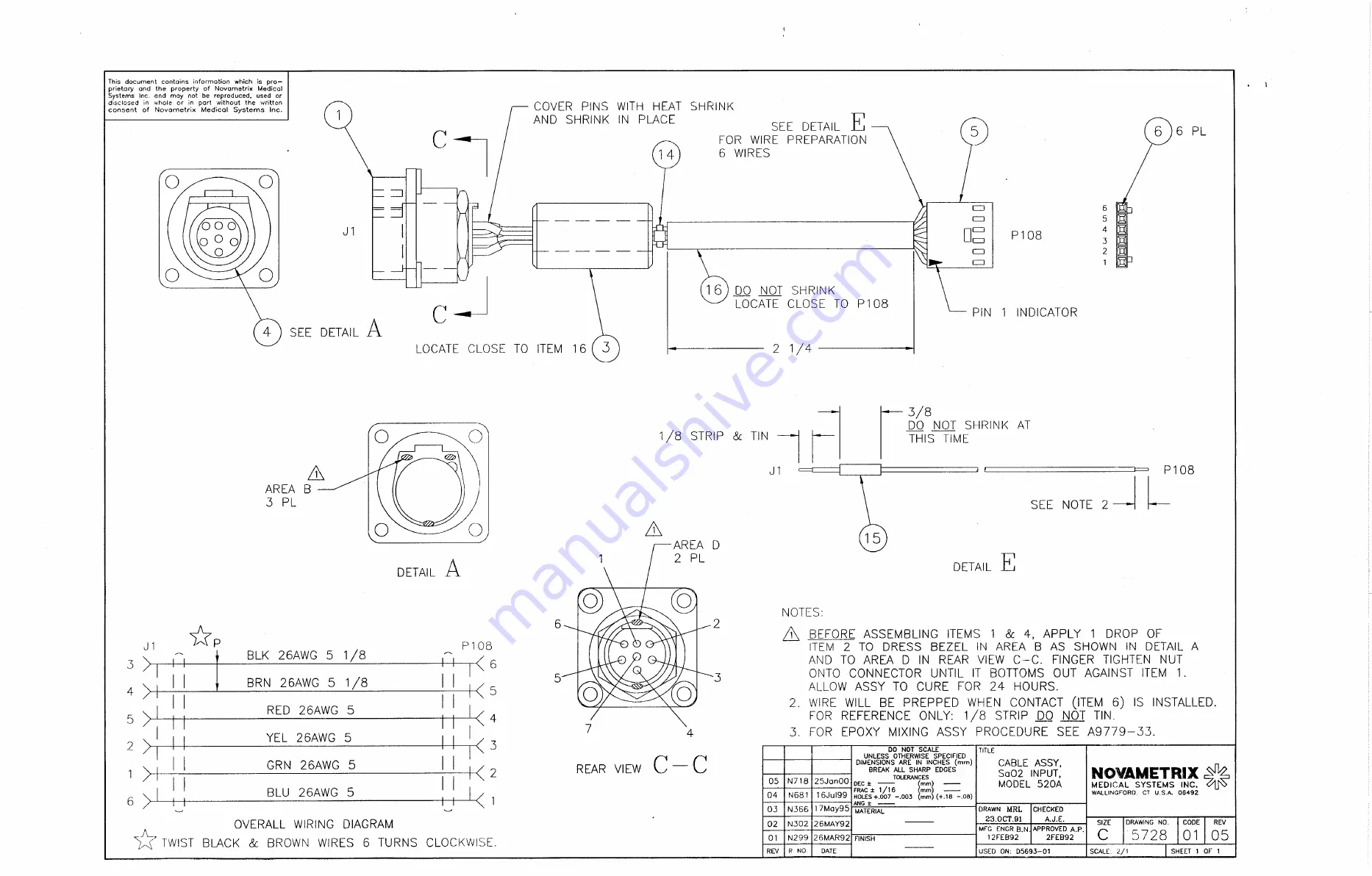 Novametrix Medical Systems OXYPLETH 520A Service Manual Download Page 127