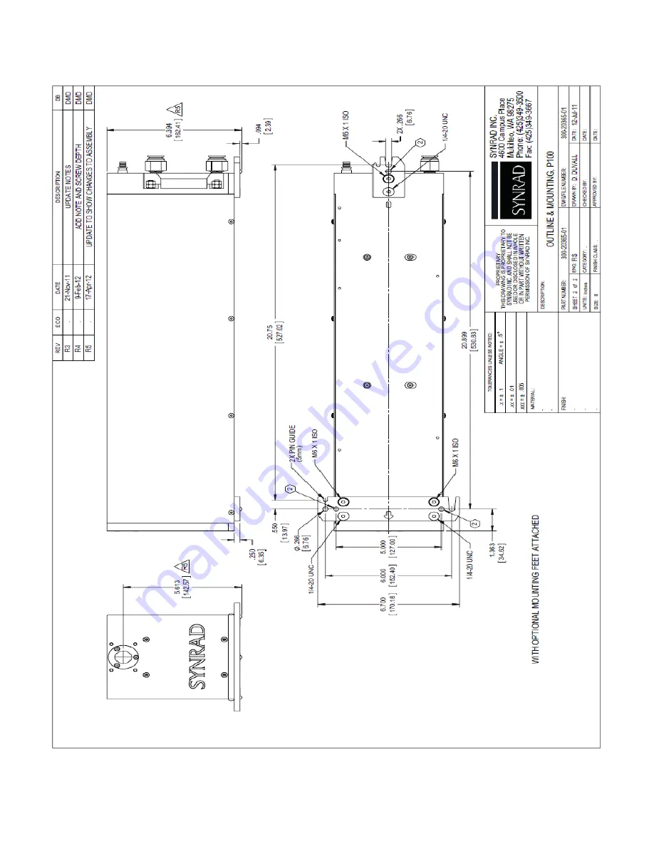 Novanta SYNRAD Pulstar p100 User Manual Download Page 69