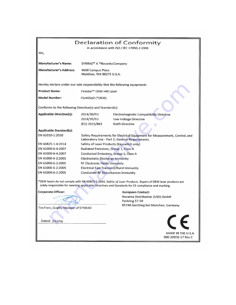 Novanta v40 User Manual Download Page 38