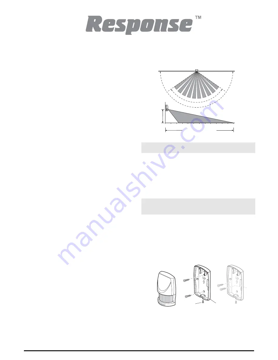 Novar ED&S Wireless Passive Infra-Red Movement Detector Installation And Operating Instructions Download Page 1