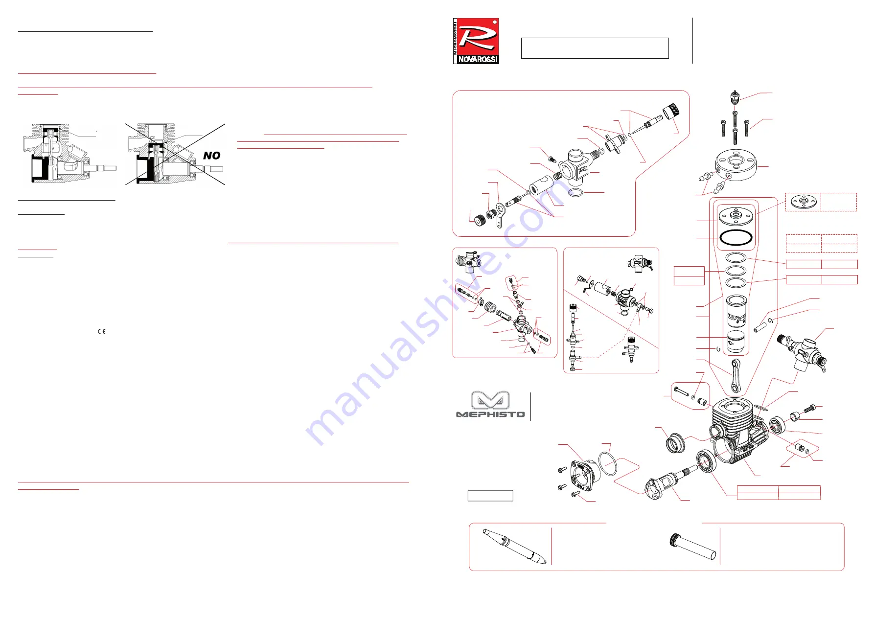 Novarossi MEPHISTO.21 MARINE Quick Start Manual Download Page 2