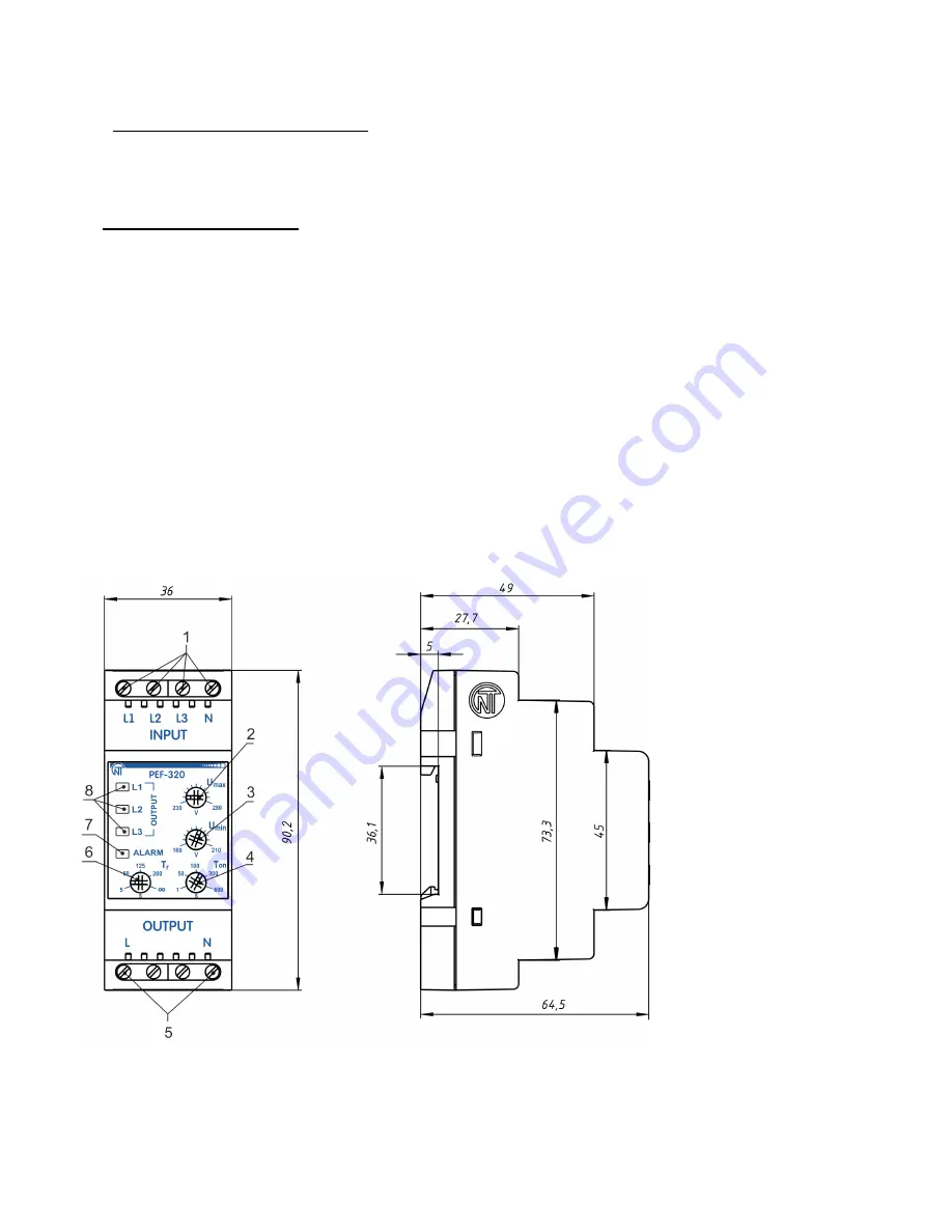 Novatek-electro PEF-320 Operating Manual Download Page 3