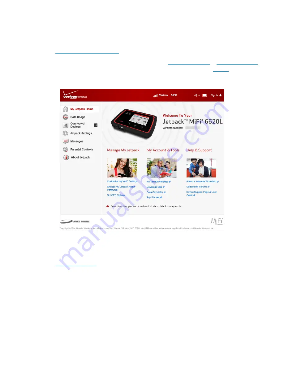 Novatel MiFi 6620L User Manual Download Page 32