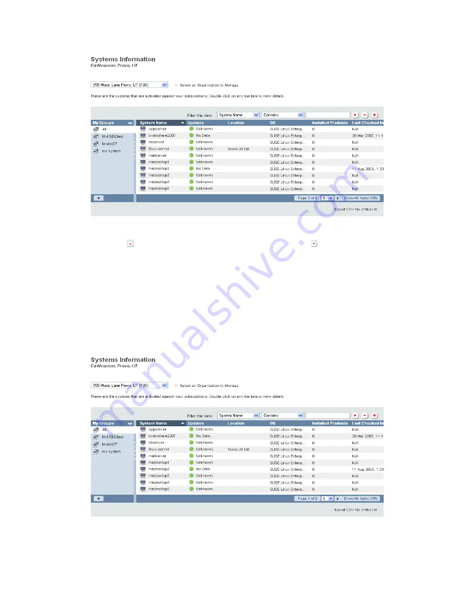 Novell CUSTOMER CENTER 2.3 Скачать руководство пользователя страница 59