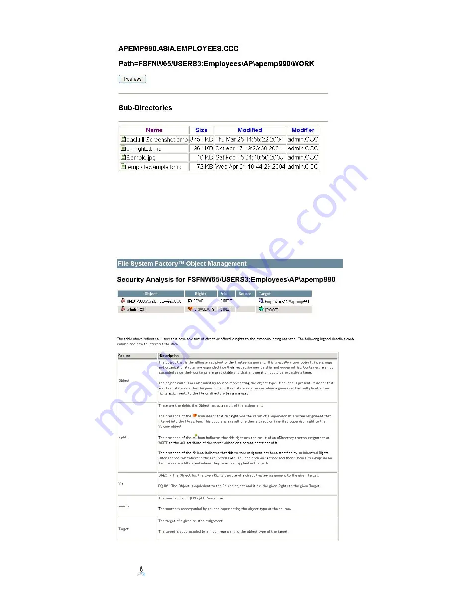 Novell FILE SYSTEM FACTORY 1.2.1 - ADMINISTRATION Manual Download Page 38