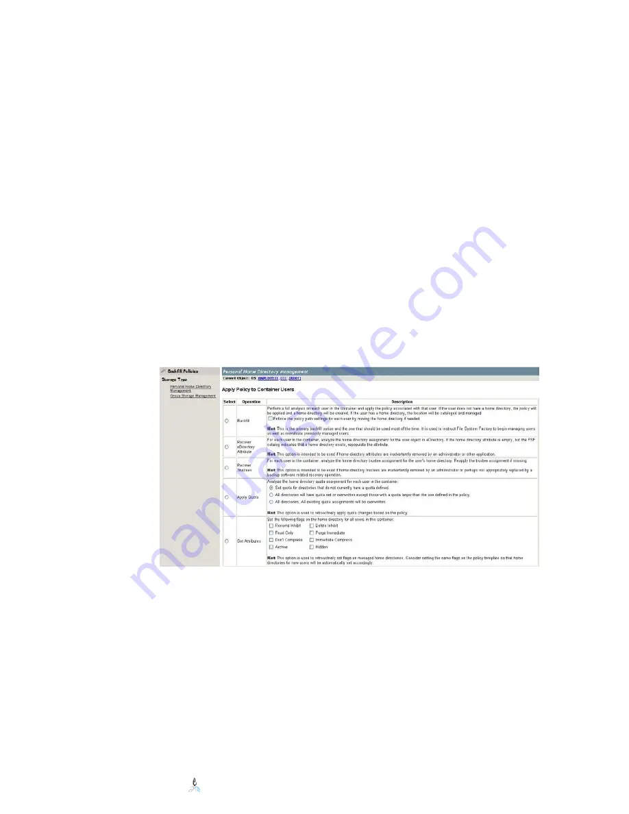 Novell FILE SYSTEM FACTORY 1.2.1 - ADMINISTRATION Manual Download Page 47