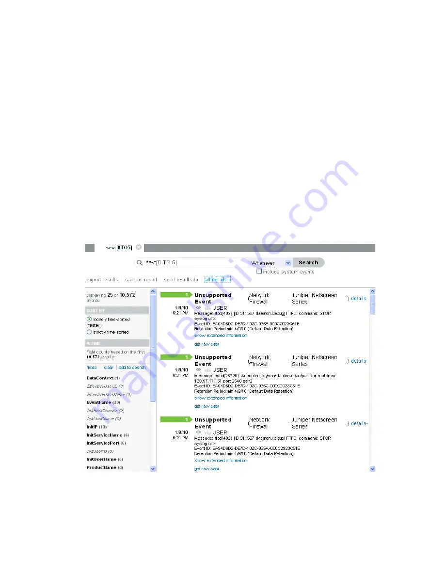 Novell SENTINEL LOG MANAGER 1.0.0.5 -  03-31-2010 Скачать руководство пользователя страница 83