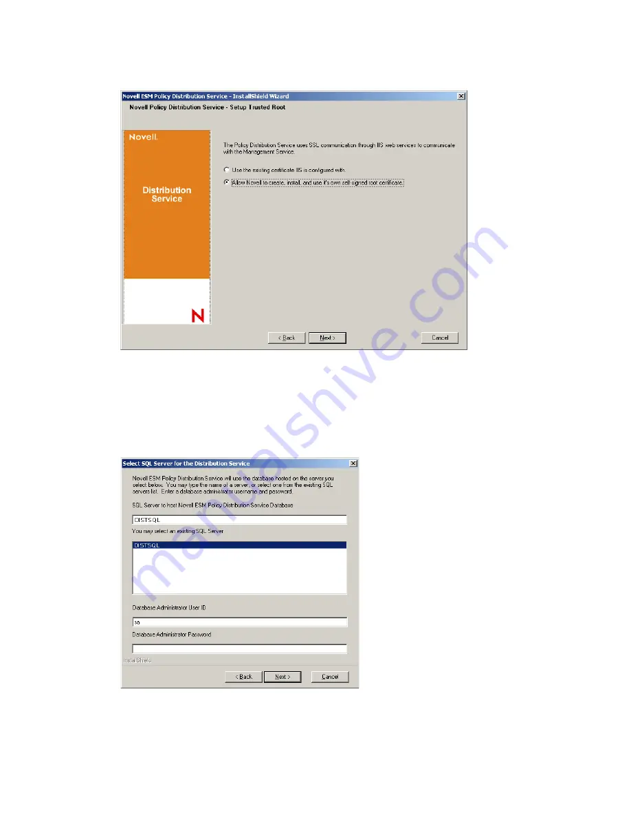 Novell ZENWORKS ENDPOINT SECURITY MANAGEMENT 3.5 Installation Manual Download Page 30