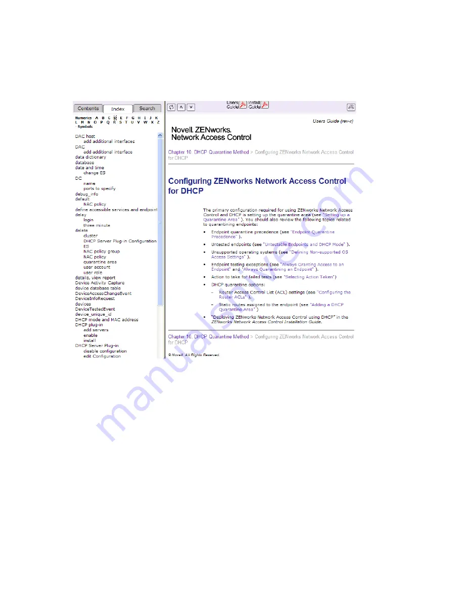 Novell ZENworks Network Access Control 5.0 User Manual Download Page 31