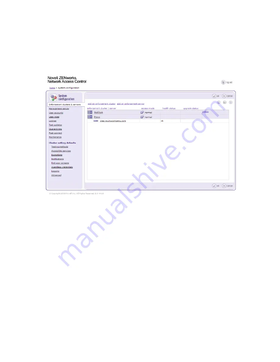 Novell ZENworks Network Access Control 5.0 User Manual Download Page 40