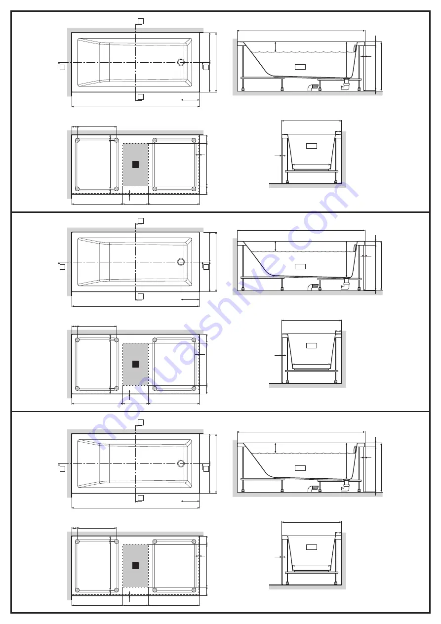 Novellini CALOS 150X70 Instructions For Installation, Use And Maintenance Manual Download Page 5