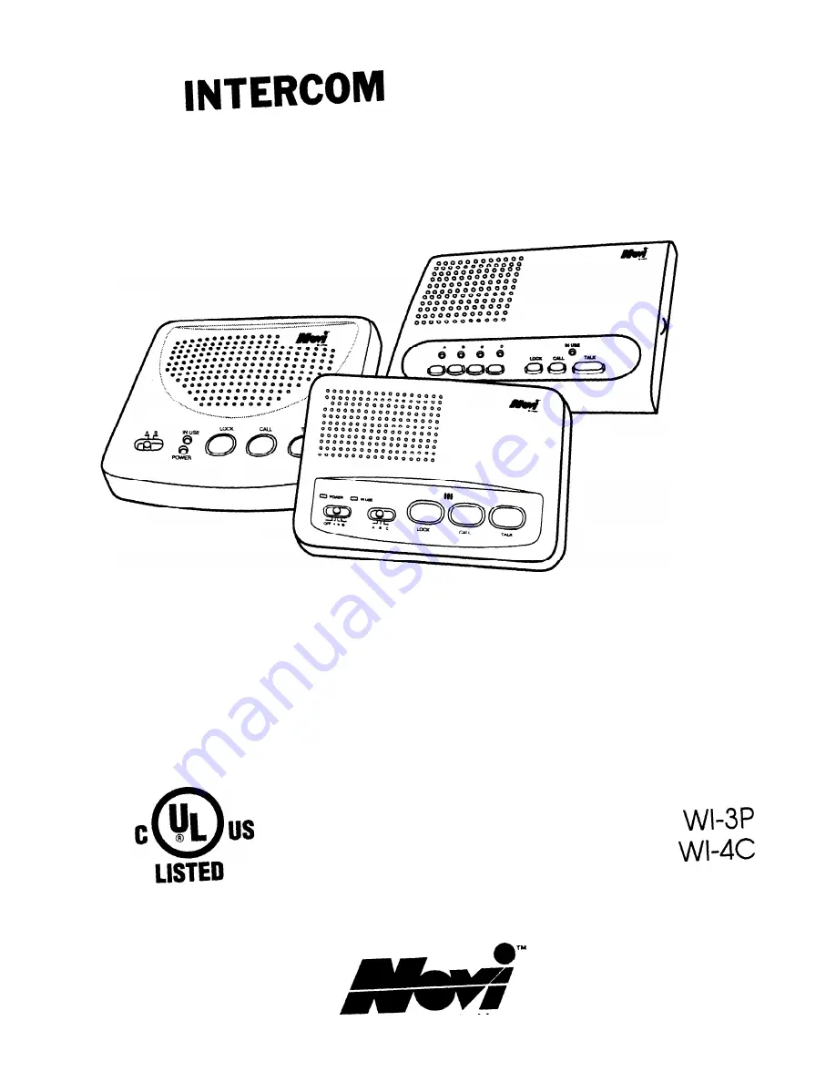 Novi WI-2C Owner'S Manual Download Page 1