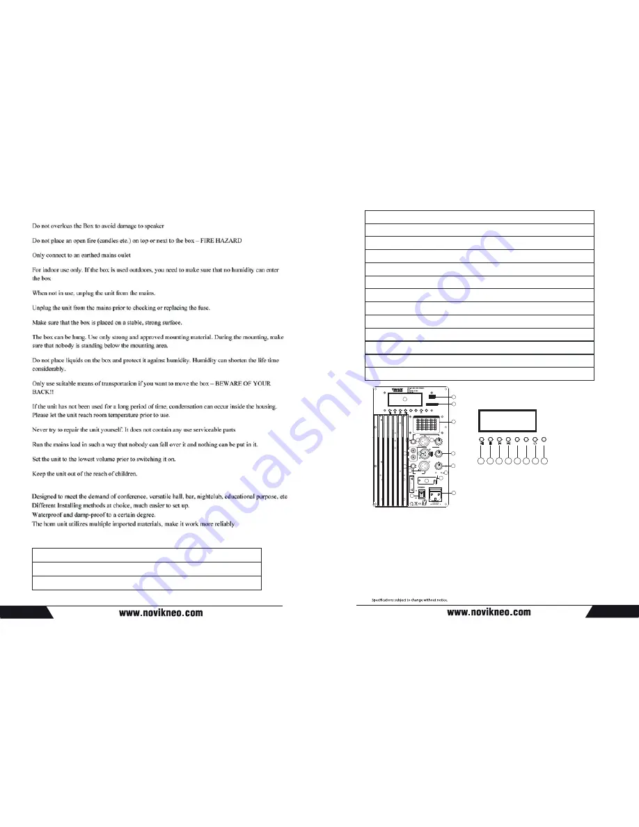 Novik Neo EVO-250A/USB Скачать руководство пользователя страница 3