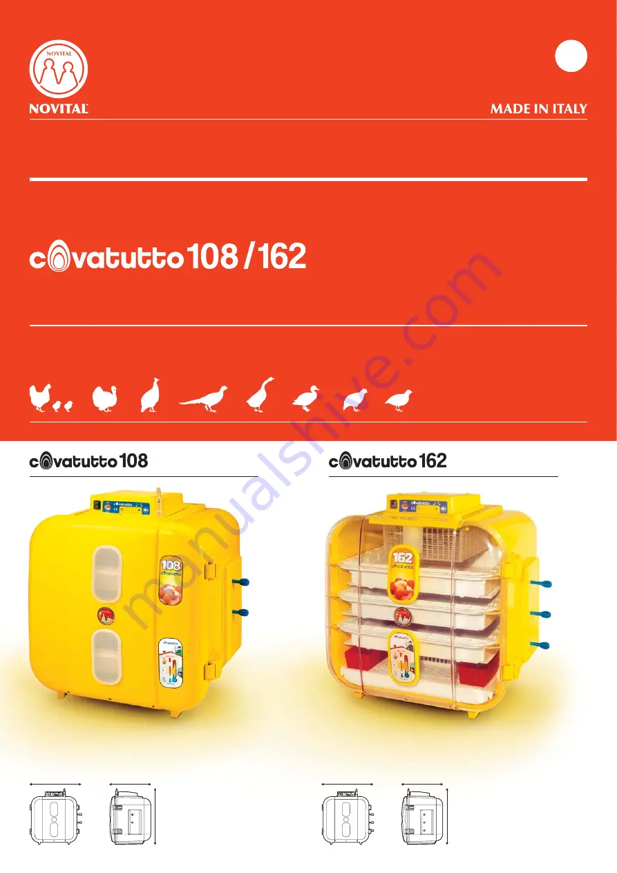 Novital Covatutto 108 User Instruction Poster Download Page 1