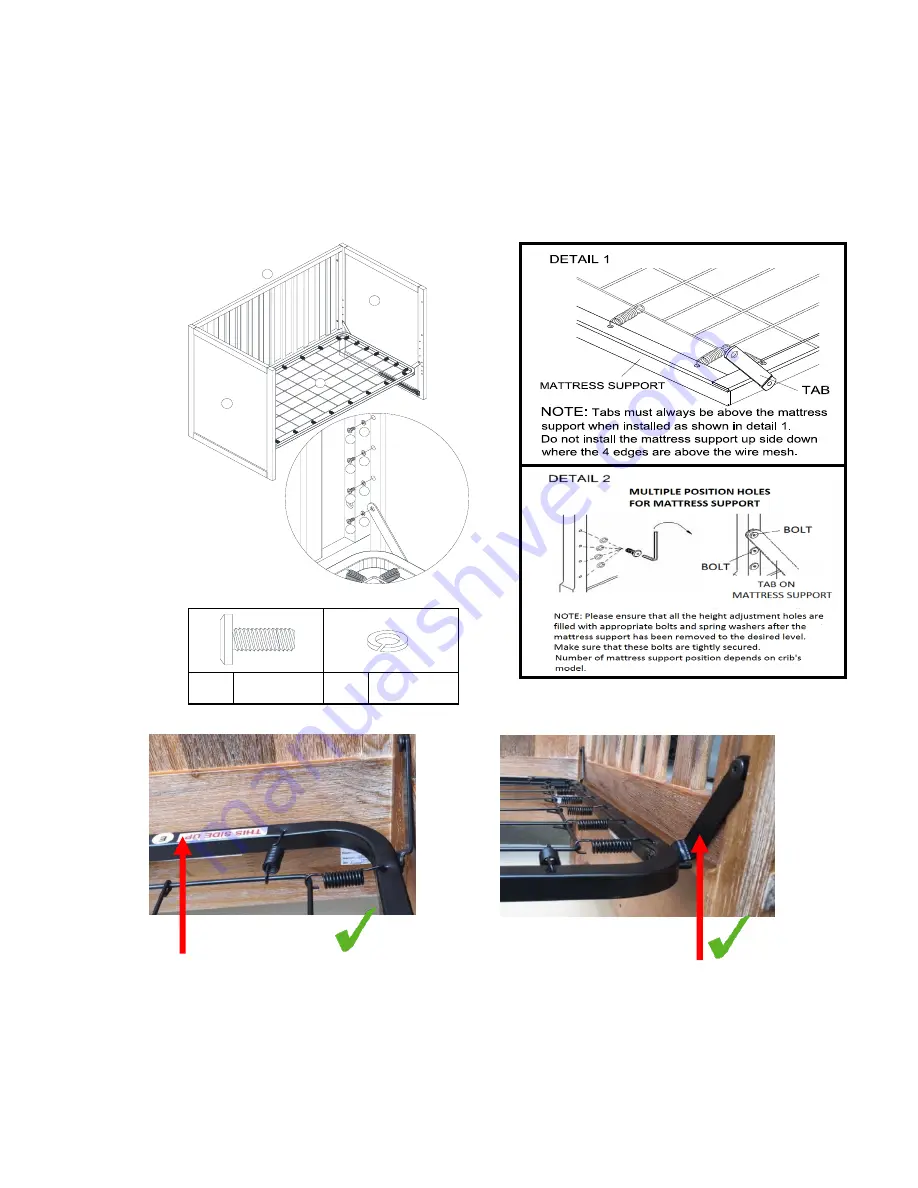 Novogratz 3-IN-1 STORAGE CRIB DL8877B3 Instruction Manual Download Page 7